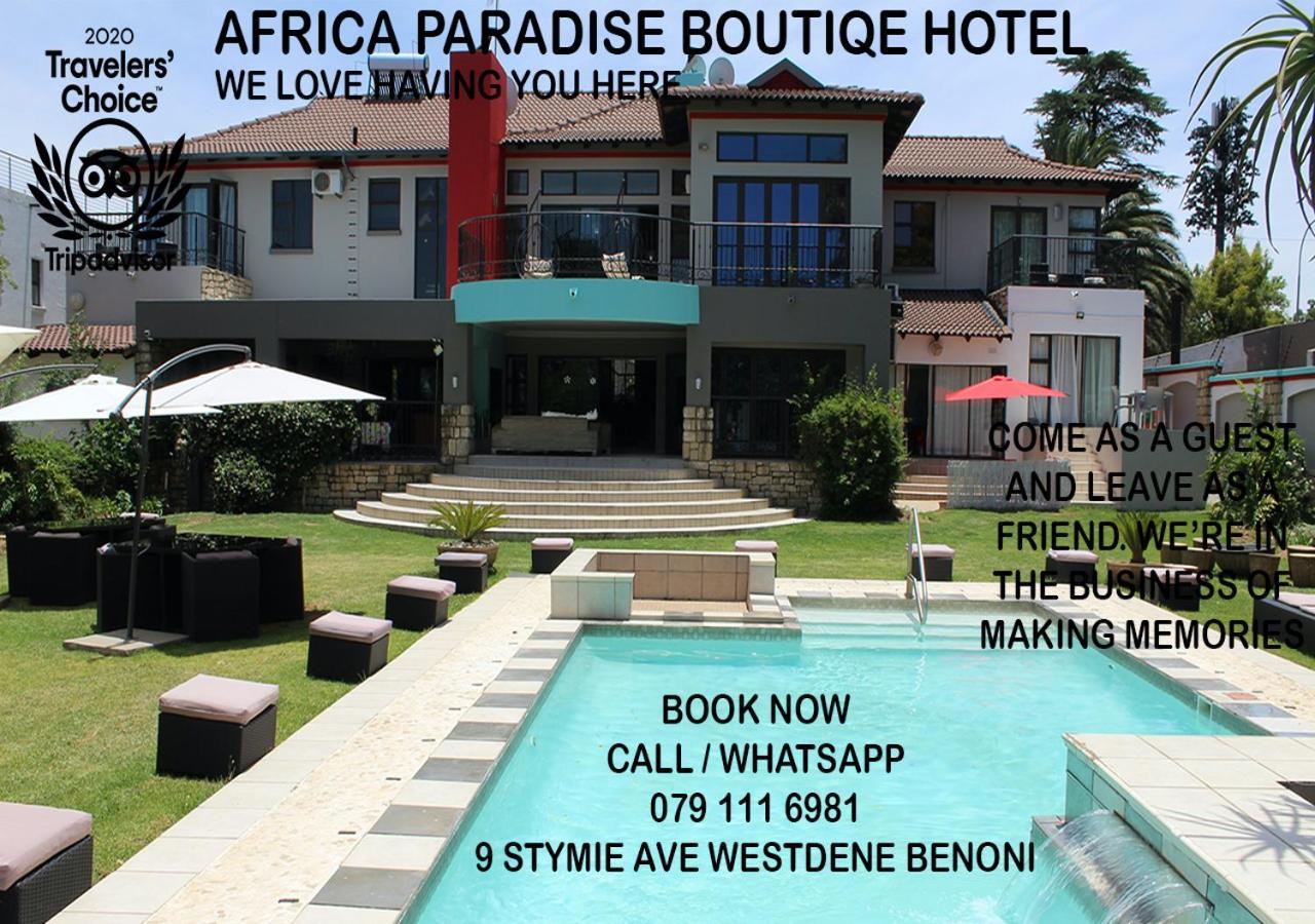 Africa Paradise - Or Tambo Airport Boutique Hotel Benoni Eksteriør billede